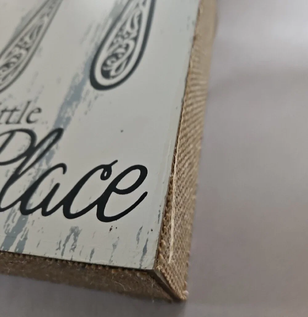 White Country Cutlery Wall Art Sign - Rustic Kitchen Decor